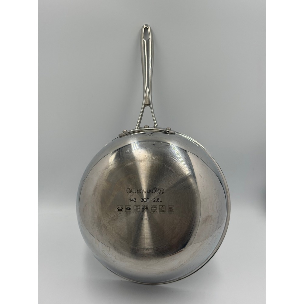 Calphalon 143 3QT Stainless Steel Chef Pan 2.8L 9.5" Induction No Lid